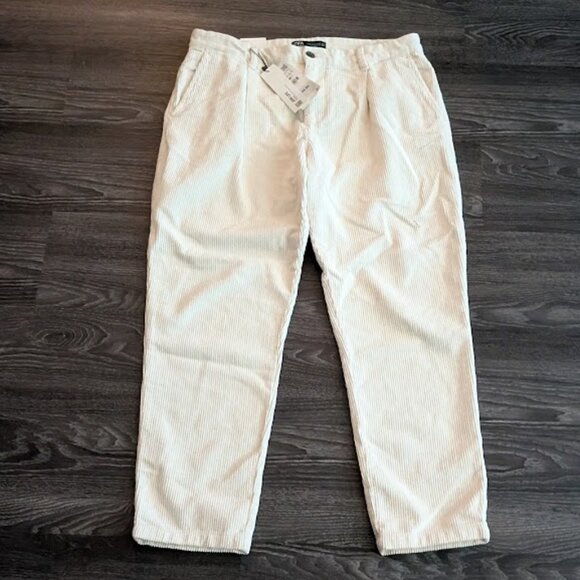 J10 ZARA Corduroy Slim Fit Bottoms - Picture 1 of 8